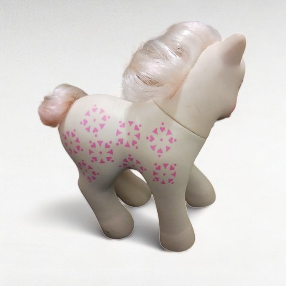 Vintage 1987 Hasbro Sundance My Little Pony white Flower Plastic Figurine Pony - Picture 3 of 9